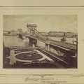 Lánchíd a budai hídfőtől nézve. A felvétel 1873-1880 között készült. A kép forrását kérjük így adja meg: Fortepan / Budapest Főváros Levéltára. Levéltári jelzet: HU.BFL.XV.19.d.1.05.026