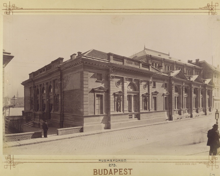 Rudas fürdő. A felvétel 1890 után készült. A kép forrását kérjük így adja meg: Fortepan / Budapest Főváros Levéltára. Levéltári jelzet: HU.BFL.XV.19.d.1.08.076