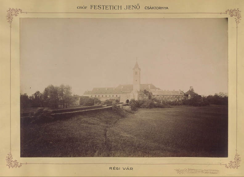 "Festetich-család csáktornyai vára. A felvétel 1895-1899 között készült." A kép forrását kérjük így adja meg: Fortepan / Budapest Főváros Levéltára. Levéltári jelzet: HU.BFL.XV.19.d.1.11.030