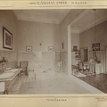 az 1896-ban épült Károlyi-kastélyegyüttes, fürdőszoba. A felvétel 1900 körül készült. A kép forrását kérjük így adja meg: Fortepan / Budapest Főváros Levéltára. Levéltári jelzet: HU.BFL.XV.19.d.1.11.172