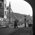 Piarista köz az Erzsébet híd felé nézve.