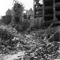 Hattyú utca környéke, háttérben a Magyar Országos Levéltár lerombolt épülete.