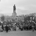 Ötvenhatosok tere (Felvonulási tér), Sztálin szobor.