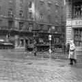 Astoria kereszteződés 1956-ban, szemben a Kossuth Lajos utca a Károly (Tanács) körút felől nézve.