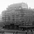 Blaha Lujza tér, a Nemzeti Színház felújítás alatt.