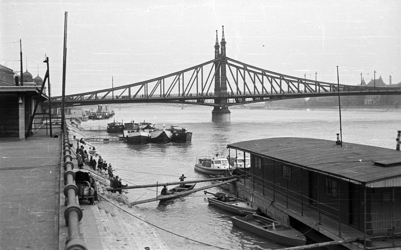 Belgrád rakparti hajóállomás, Szabadság híd.