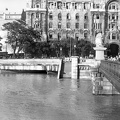 a Lánchíd pesti hídfője az 1965-ös árvízkor.