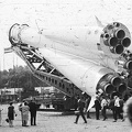 a BNV területe, a Szovjet tudomány és technika 50 éve jubileumi kiállítása 1967. szeptember 1-24. A képen Gagarin űrhajója, a Vosztok-1.