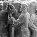 A Sztálin-szobor domborműve (részlet), az agyagmodell gipszmintája
