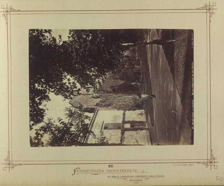 balra József nádor villája, mellette a ferences templom romjai.. A felvétel 1878 körül készült. A kép forrását kérjük így adja meg: Fortepan / Budapest Főváros Levéltára. Levéltári jelzet: HU.BFL.XV.19.d.1.05.098