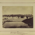 Margit híd a pesti rakpartról nézve, kilátással a Rózsadomb felé. A felvétel 1876 körül készült. A kép forrását kérjük így adja meg: Fortepan / Budapest Főváros Levéltára. Levéltári jelzet: HU.BFL.XV.19.d.1.05.108