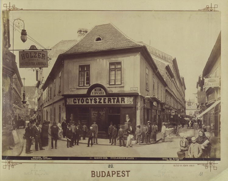 "Az egykori Kígyótér. A felvétel 1890 után készült." A kép forrását kérjük így adja meg: Fortepan / Budapest Főváros Levéltára. Levéltári jelzet: HU.BFL.XV.19.d.1.07.021