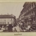 "A Váci utca panorámaképe. A felvétel 1890 után készült." A kép forrását kérjük így adja meg: Fortepan / Budapest Főváros Levéltára. Levéltári jelzet: HU.BFL.XV.19.d.1.07.045