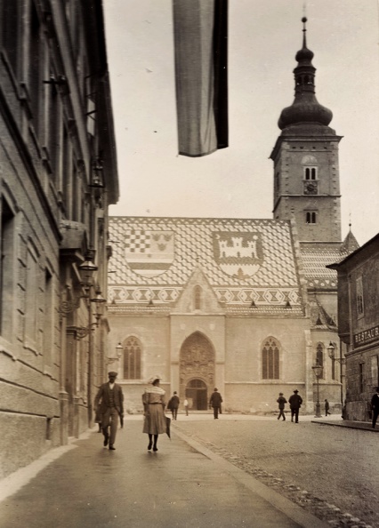 Cirilometodska ulica, szemben a Crkva Sv. Marka (Szent Márk templom).