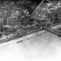 légifotó, Szent Gellért tér és a Szabadság (Ferenc József) híd