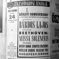 a Székesfővárosi Zenekar és a Budapesti Kórus hangversenyét hirdető plakát.