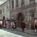 Kolostor utca. A császár parancsára c. film forgatása (rendezte: Bán Frigyes).