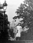Ilona lépcső a Hunfalvy utcánál. Háttérben a Franklin utca - Toldy Ferenc uca sarka.