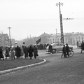 Hősök tere a Műjégpálya felől nézve. 1956. december 4-i Nőtüntetés.