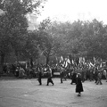 Szabadság tér, 1956. október 25-e délután, "véres-zászlós" tüntetés.