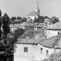 látkép a Vártemplommal az Attila utca régi híd felé eső végétől.