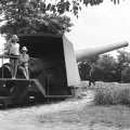 Morska gradina park, Haditengerészeti Múzeum. 24 cm-es Schneider-Creusot partvédő löveg.
