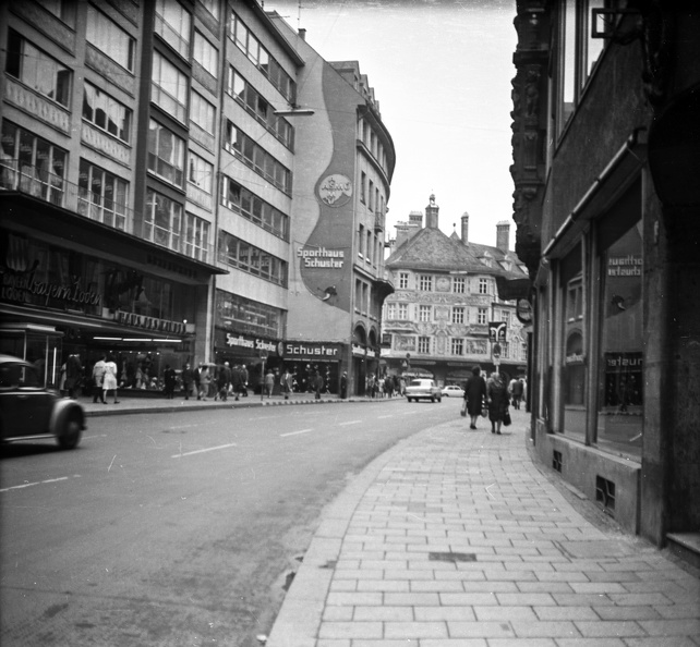 Rosenstrasse a Rindermarkt felé nézve.