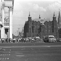 Manézs tér a Tverszkaja utca felől, szemben az Állami Történelmi Múzeum.