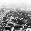 légifotó Lágymányosról, balra az Irinyi József utca, előtérben a Műegyetem épületei.