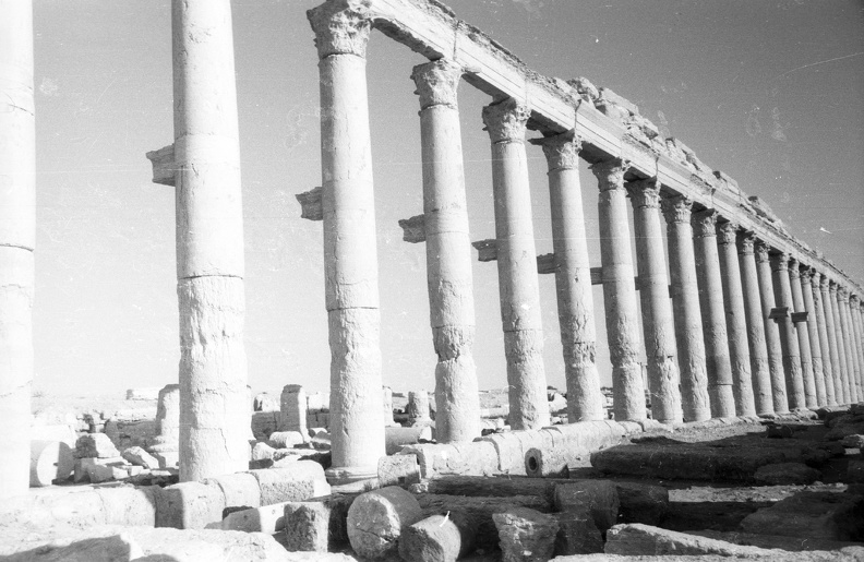 az ókori Palmüra romjai.