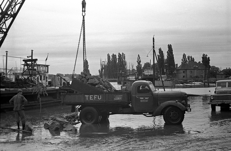 Sugovica, Halászpart az 1965-ös árvíz idején.