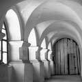 a ferences kolostor folyosója.