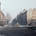 Astoria kereszteződés a Kossuth Lajos utcától a Rákóczi út felé nézve.