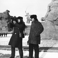 Mamajev kurgán, háttérben az Oroszország anya hív, a világ legnagyobb szobra. Farkas József és Burza Árpád a Magyar Televízió munkatársai.