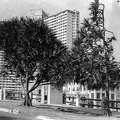 a FOCSA épület a Malecón felől nézve.