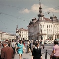 Széchenyi tér (Piata Mihai Viteazul) irányából a Szamos híd felé nézve, jobbra a Babos-palota.