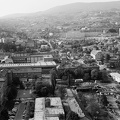 látkép a Magasház tetejéről a Siklósi külváros felé nézve.
