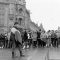 1989 December 16. sugárút és a Tudor Vladimirescu út kereszteződése. Romániai forradalom.