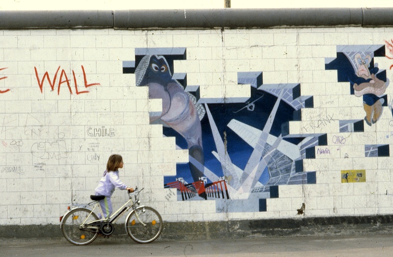 Mühlenstrasse, Berlini Fal (East Side Gallery), Lance Keller alkotása: The Wall.